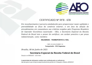 certificado OEA pt